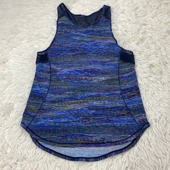 Lululemon Sculpt Tank II Interconnect Blue Multi - Picture 1 of 5